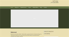 Desktop Screenshot of albersdental.com